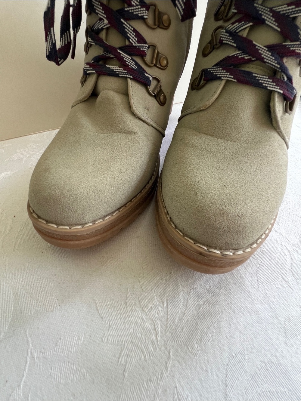 Maurices Faux Suede Lace Up Wedge Boots Size 9M - Picture 12 of 12